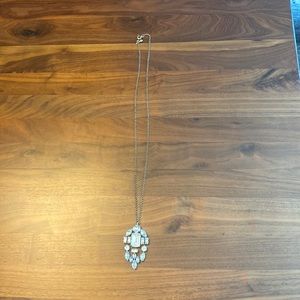 Jcrew long crystal pendant necklace